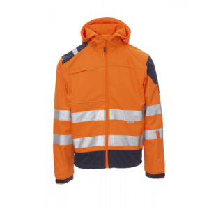 Payper Wear Shine High Visibility Soft-Shell Jacket Orange/Blue