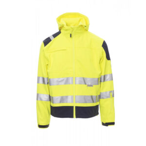 Payper Wear Shine hochsichtbare Soft-Shell Jacke Gelb/Blau