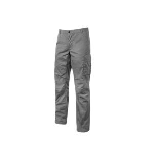 U Power Ocean Grey Iron EY123GI Work trousers in stretch cotton canvas