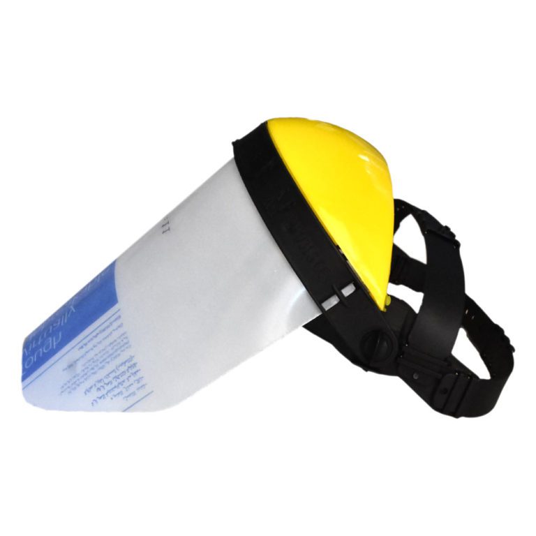 Work Secure Semicalotta Scudo con schermo in policarbonato rialzabile