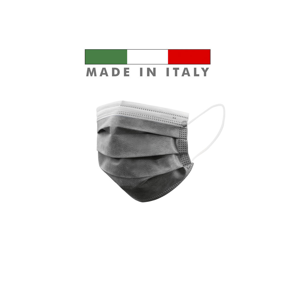 Mascherine Chirurgiche D. Medico Classe 1 EN 14683 Made In Italy Nero Mascherine Chirurgiche D. Medico Classe 1 EN 14683 Made In Italy Nero