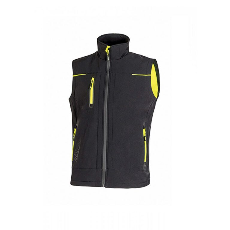 U Power Universe Black Carbon FU188BC Gilet Antinfortunistica Softshell