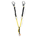 Petzl Absorbica-Y Tie-Back cordino anticaduta doppio con assorbitore di energia e anelli di rinvio intermedi