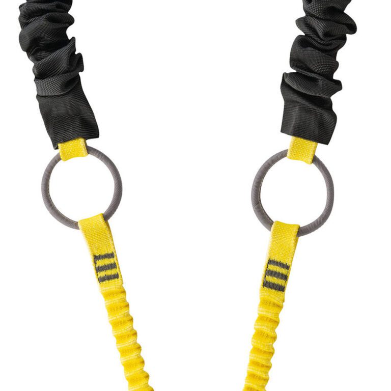 Petzl Absorbica-Y Tie-Back cordino anticaduta doppio con assorbitore di energia e anelli di rinvio intermedi