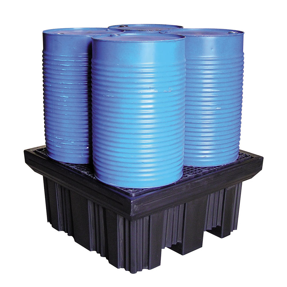 Airbank vasca per stoccaggio 4 fusti di prodotti chimici da 200 litri Airbank vasca per stoccaggio 4 fusti di prodotti chimici da 200 litri