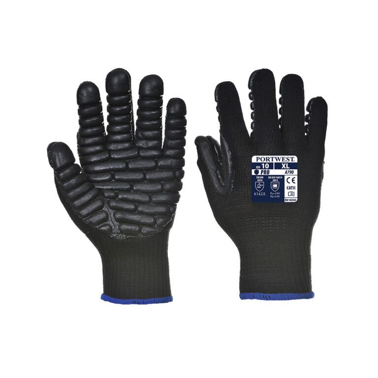 Portwest A790 guanto antivibrazione per martelli pneumatici nero