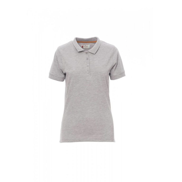 Polo donna manica corta Payper Venice Lady Grigio Melange in Cotone
