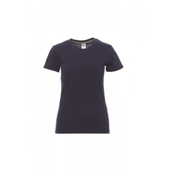 T-shirt donna girocollo Sunset Lady Blu Navy 100% Cotone