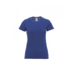 T-shirt donna girocollo Sunset Lady Blu Royal 100% Cotone