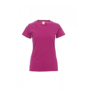 T-shirt donna girocollo Payper Sunset Lady Fuxia 100% Cotone