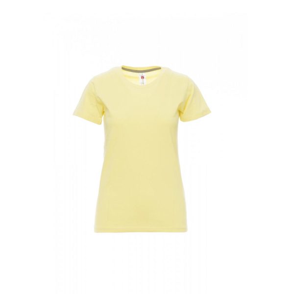 T-shirt donna girocollo Payper Sunset Lady Lime Light 100% Cotone
