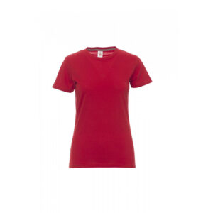 T-shirt donna girocollo Payper Sunset Lady Rossa 100% Cotone
