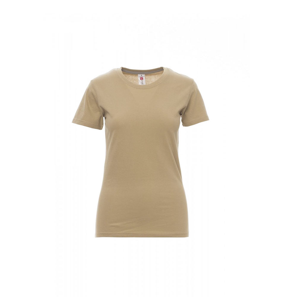 T-shirt donna girocollo Payper Sunset Lady Warm Brown 100% Cotone T-shirt donna girocollo Payper Sunset Lady Warm Brown 100% Cotone