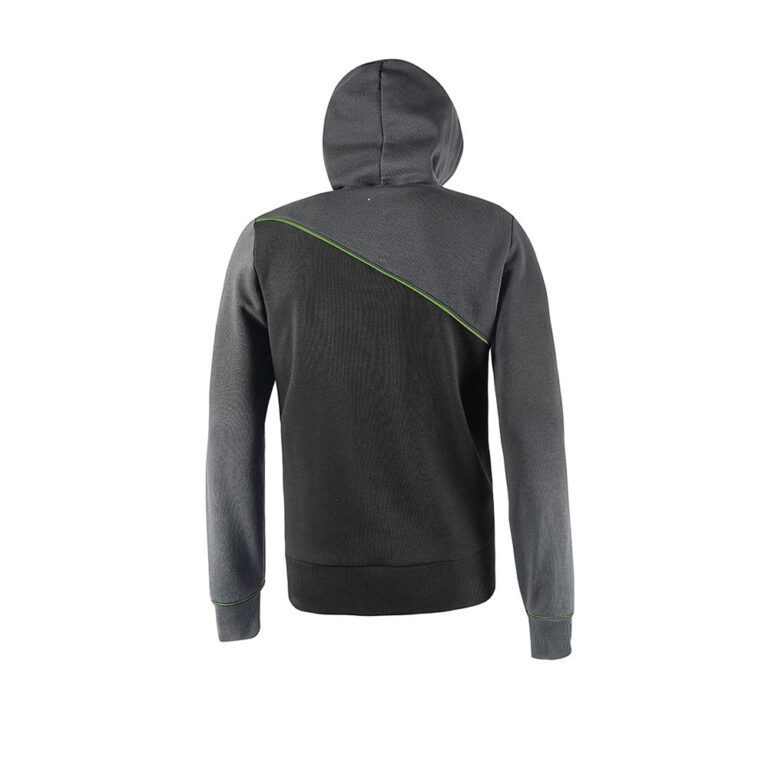 U Power Jupiter Asphalt Grey Felpa da lavoro con cappuccio e zip intera