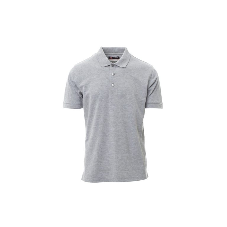 Polo da lavoro manica corta Payper Venice Pro tessuto riciclato grigio melange