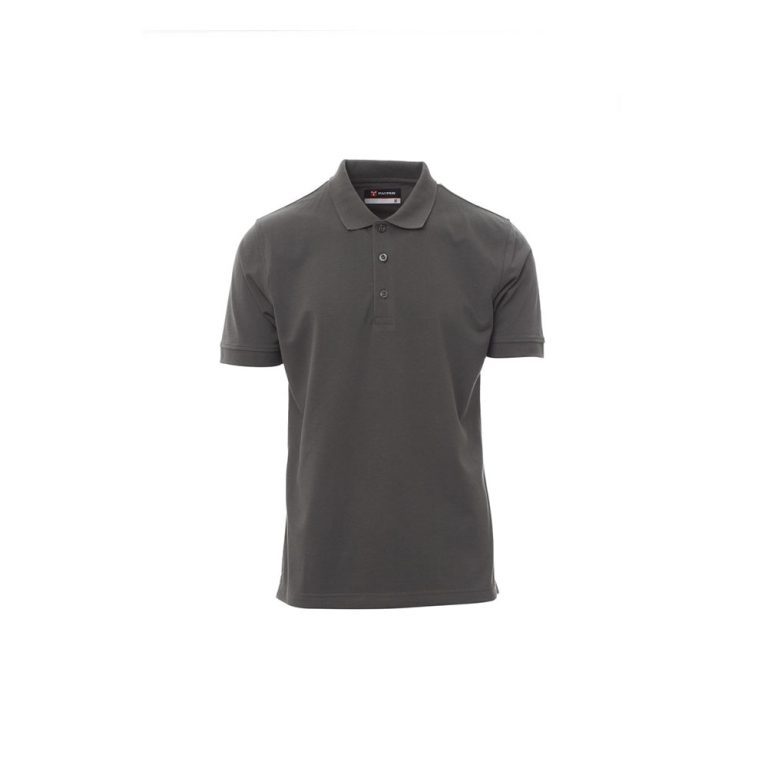 Polo da lavoro manica corta Payper Venice Pro tessuto riciclato grigio smoke