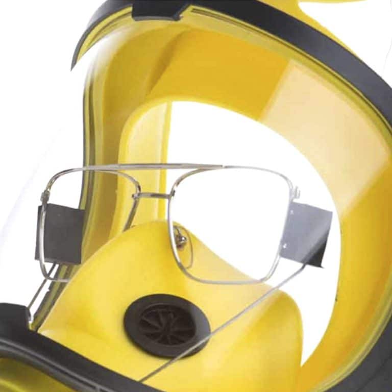 DPI Sèkur Idea EPDM maschera antigas a pieno facciale con schermo antigraffio e raccordo filettato EN 148/1