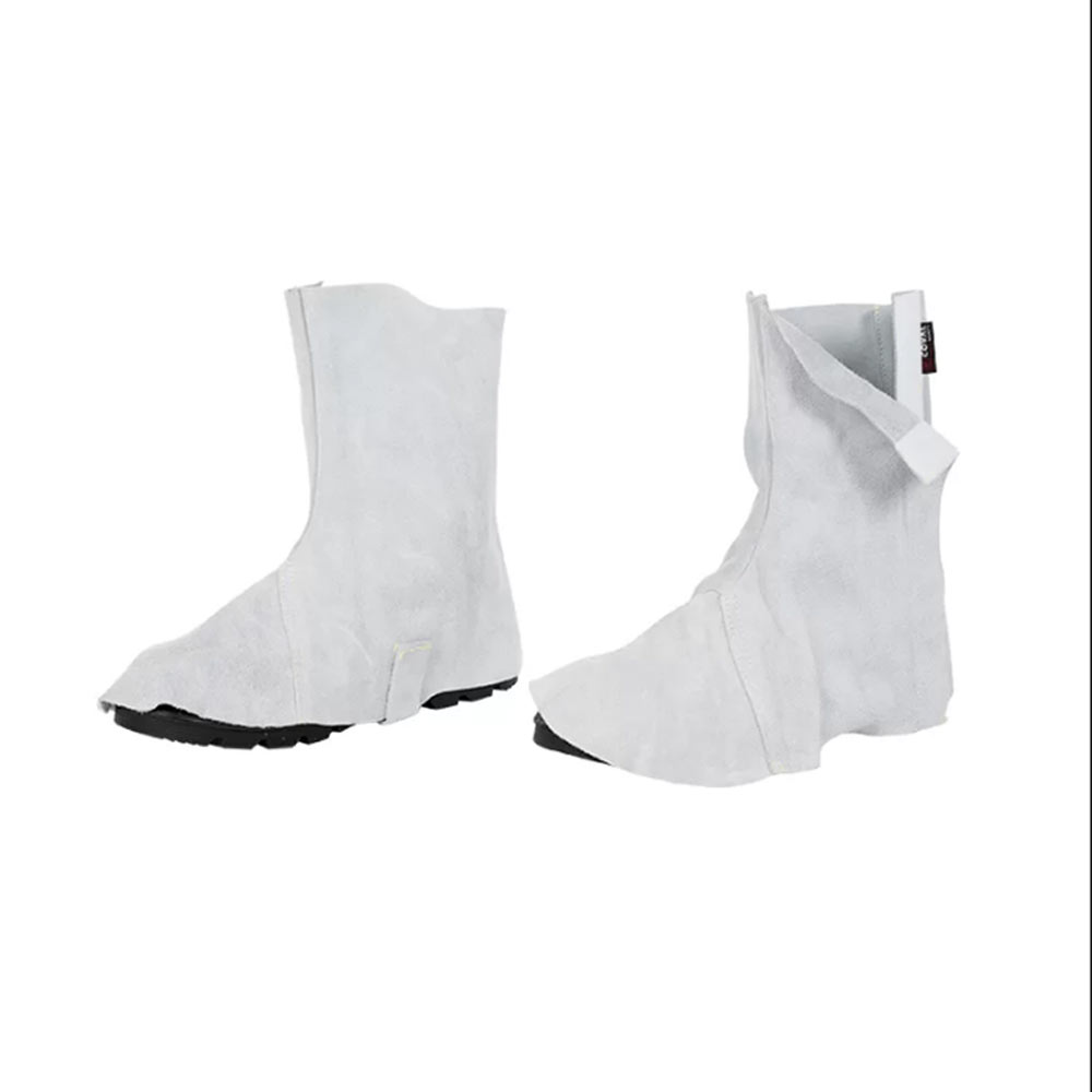 Coval HCR.30 ghette da saldatore in crosta con velcro e cinturino certificate EN ISO 11611 Coval HCR.30 ghette da saldatore in crosta con velcro e cinturino certificate EN ISO 11611