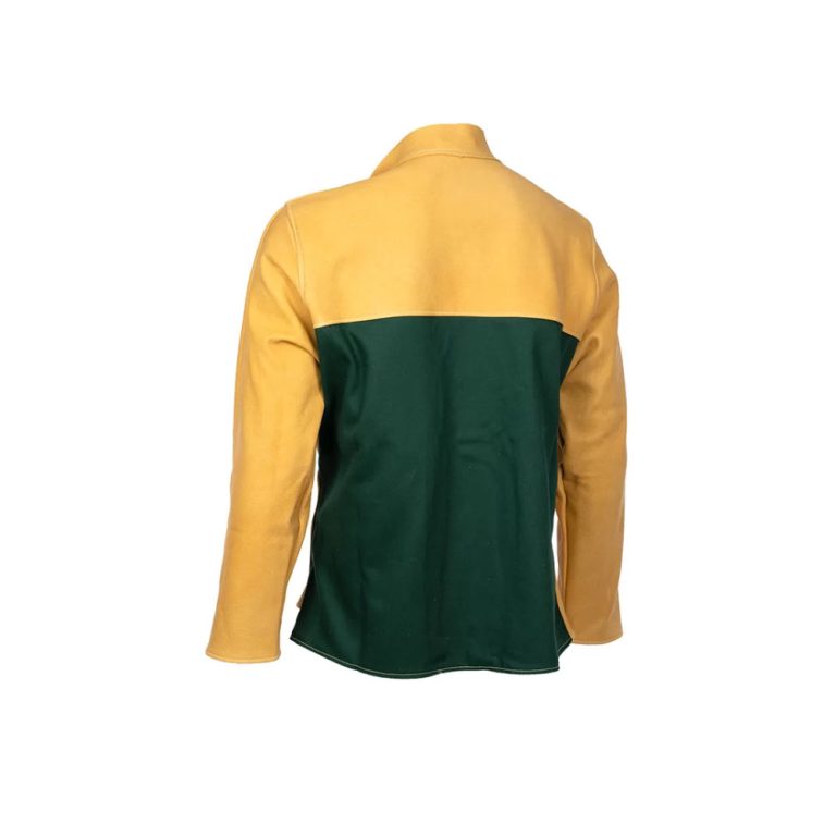 Coval V3FG giacca da saldatore in pelle fiore gialla certificata EN ISO 11611