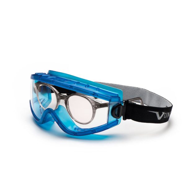 Univet 619 occhiali da lavoro a maschera con lente chiara ergonomica