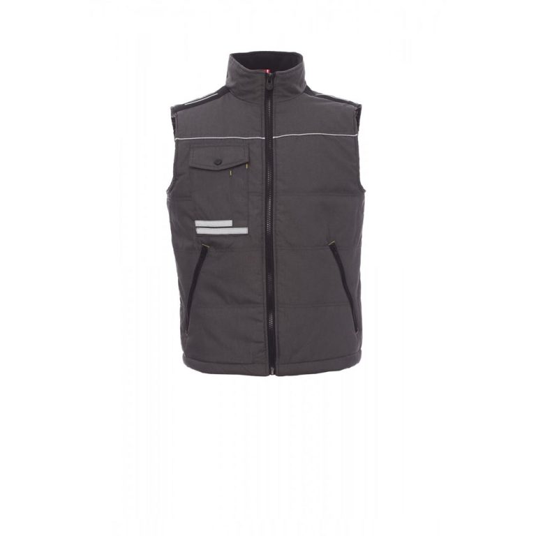 Payper Azua 2.0 gilet da lavoro invernale multitasche DPI categoria I - Colore grigio smoke