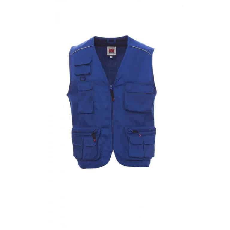 Payper Pocket gilet da lavoro multitasche estivo leggero dpi categoria I - Colore Blu Royal