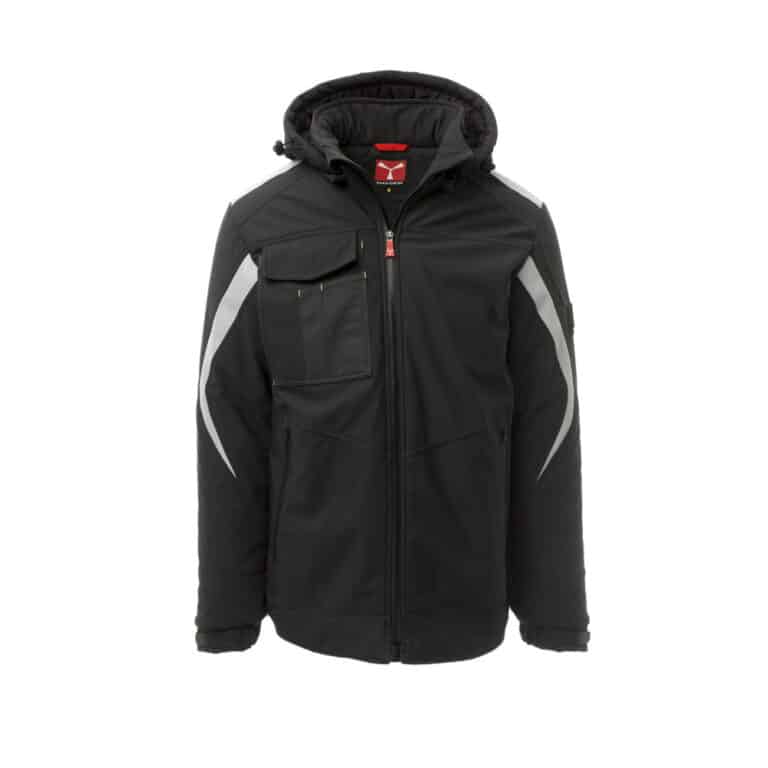 Softshell da lavoro imbottito Payper Wonder Pad certificato antifreddo EN 14058 Nero/Nero
