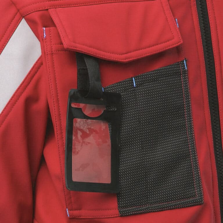 Softshell da lavoro imbottito Payper Wonder Pad EN 1405 rosso e nero