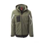 Softshell da lavoro imbottito Payper Wonder Pad certificato antifreddo EN 14058 Verde Militare/Nero
