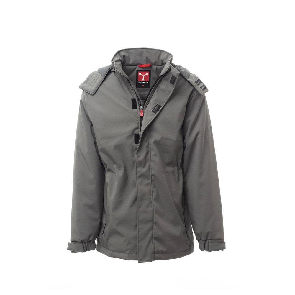 Softshell da lavoro lungo imbottito Payper Nordet certificato antifreddo EN 14058 - Colorazione Grigio smoke- DPI di categoria II Softshell da lavoro lungo imbottito Payper Nordet certificato antifreddo EN 14058 - Colorazione Grigio smoke- DPI di categoria II