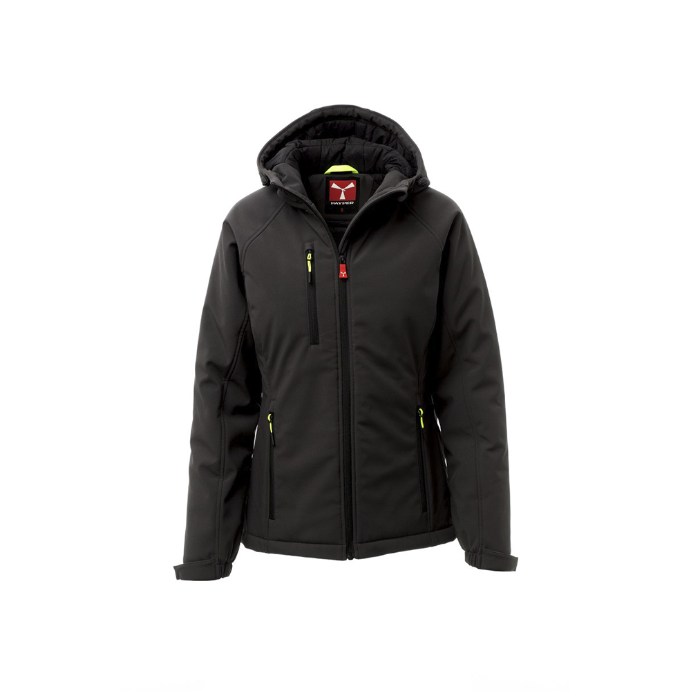 Softshell da lavoro imbottito con cappuccio Payper Gale Pad certificato antifreddo EN 14058 - Colorazione Grigio Nero e nero - DPI di categoria II Softshell da lavoro imbottito con cappuccio Payper Gale Pad certificato antifreddo EN 14058 - Colorazione Grigio Nero e nero - DPI di categoria II