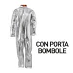 Coval V5KA grembiule in fibra aramidica alluminizzata con sacca porta bombole EN ISO 11611:2015 CLASSE 2 A1+A2 e EN ISO 11612:2015 A1+A2 B1 C3 D3 E2 F1.