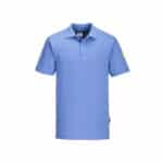 Polo estiva manica corta antistatica ESD Portwest AS21 EN 61340 &ndash; EN 1149 Azzurro Medicale