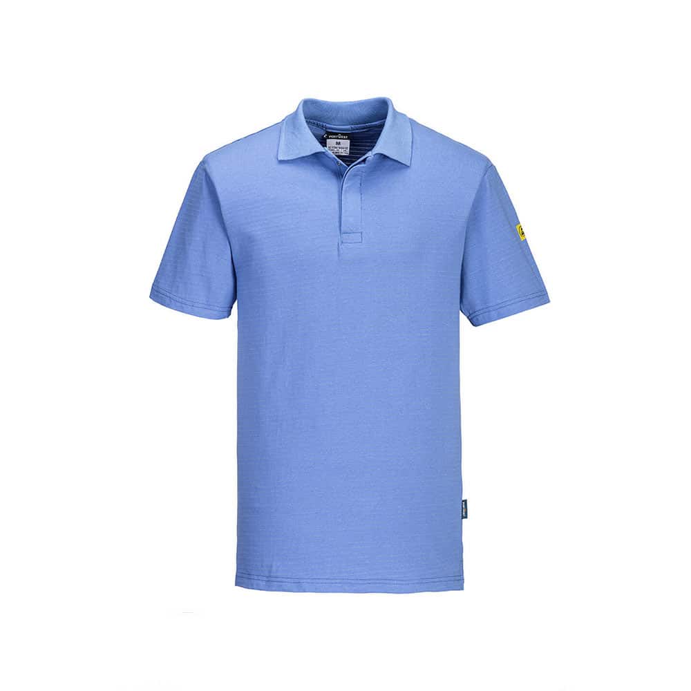 Polo estiva manica corta antistatica ESD Portwest AS21 EN 61340 – EN 1149 Azzurro Medicale Polo estiva manica corta antistatica ESD Portwest AS21 EN 61340 – EN 1149 Azzurro Medicale
