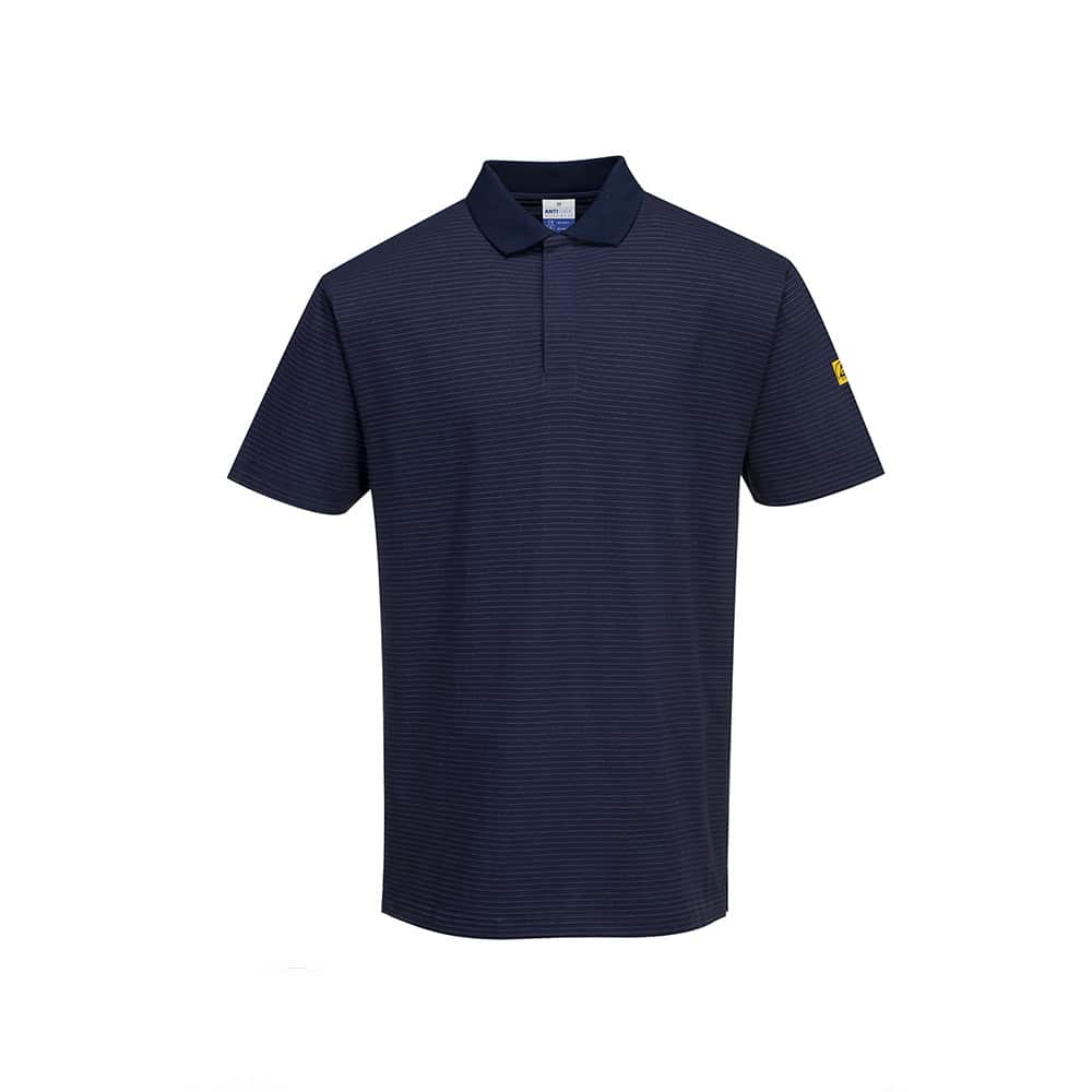 Polo estiva manica corta antistatica ESD Portwest AS21 EN 61340 โ EN 1149 Blue Navy Polo estiva manica corta antistatica ESD Portwest AS21 EN 61340 โ EN 1149 Blue Navy