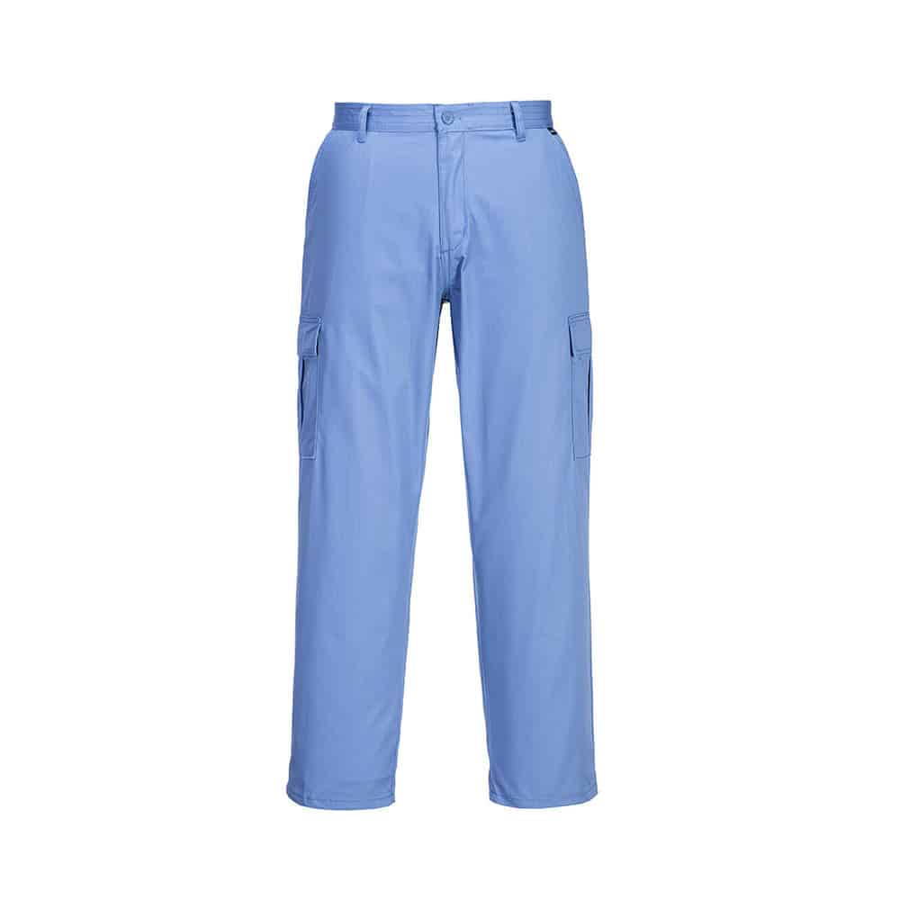 Portwest AS11 pantaloni da lavoro antistatici ESD certificati EN 61340 โ EN 1149 Azzurro Medicale Portwest AS11 pantaloni da lavoro antistatici ESD certificati EN 61340 โ EN 1149 Azzurro Medicale