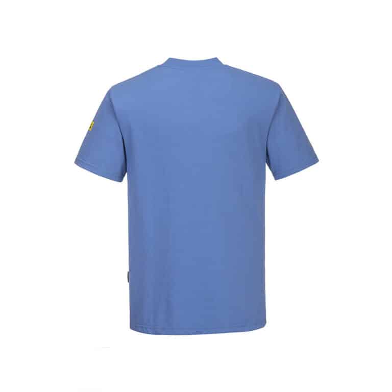 Portwest AS20 t-shirt manica corta antistatica ESD EN 61340 – EN 1149 Azzurro Medicale