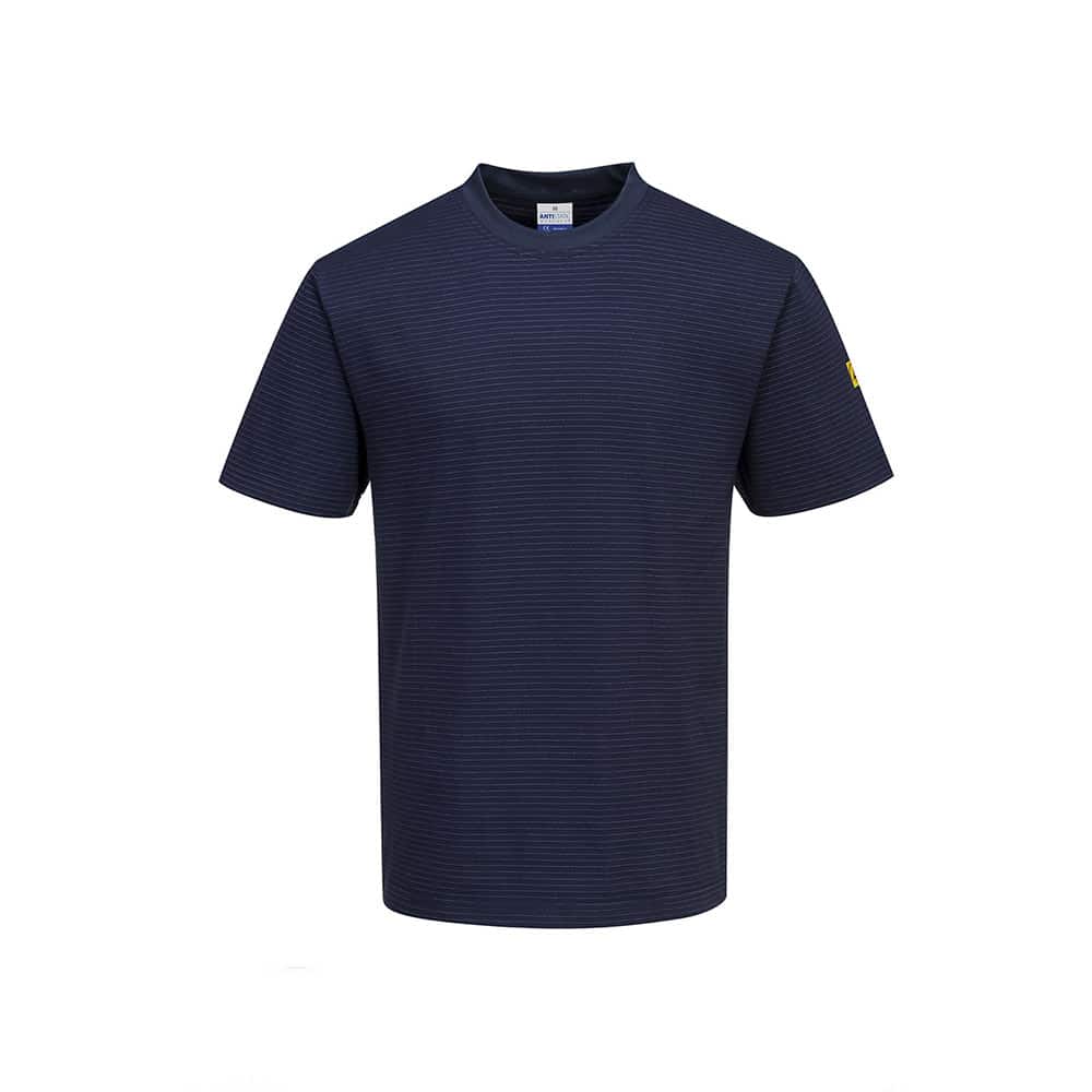 Portwest AS20 t-shirt manica corta antistatica ESD EN 61340 โ EN 1149 Blue Navy Portwest AS20 t-shirt manica corta antistatica ESD EN 61340 โ EN 1149 Blue Navy