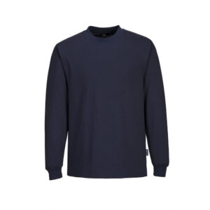 Portwest AS22 t-shirt manica lunga antistatica ESD certificata EN 61340 &ndash; EN 1149 Blue Navy