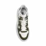 U Power EXA UB10089 Scarpa alta no Safety in pelle bianca e verde petrolio - EN 20347:2022 e OB SR