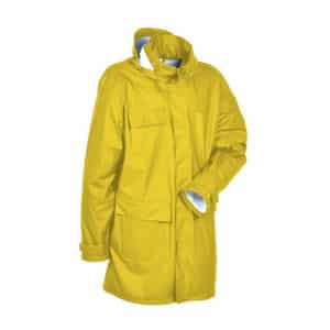 Cappotto impermeabile antipioggia da lavoro Cofra Rainswept in poliestere/poliuretano Giallo, certificata EN 343 – EN 13688 - Codice V043-0-04.Z