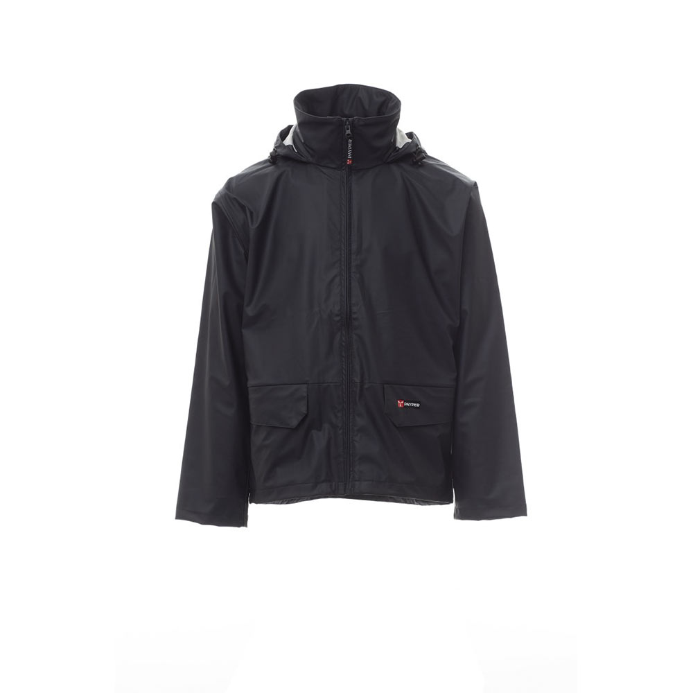 Giacca impermeabile antipioggia da lavoro Payper Dry Jacket in poliestere e poliuretano, certificato EN 343 โ EN 13688 - Colore Blu Navy - Codice 000444010108007 Giacca impermeabile antipioggia da lavoro Payper Dry Jacket in poliestere e poliuretano, certificato EN 343 โ EN 13688 - Colore Blu Navy - Codice 000444010108007