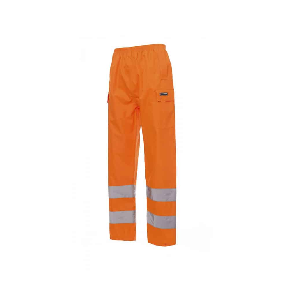 Pantaloni impermeabili antipioggia leggeri alta visibilità Payper Hurricane-Pants con bande 3M arancione Fluo certificati EN 343 - EN 13688 - EN 20471Pantaloni impermeabili antipioggia leggeri alta visibilità Payper Hurricane-Pants con bande 3M arancione Fluo certificati EN 343 - EN 13688 - EN 20471 Pantaloni impermeabili antipioggia leggeri alta visibilità Payper Hurricane-Pants con bande 3M arancione Fluo certificati EN 343 - EN 13688 - EN 20471