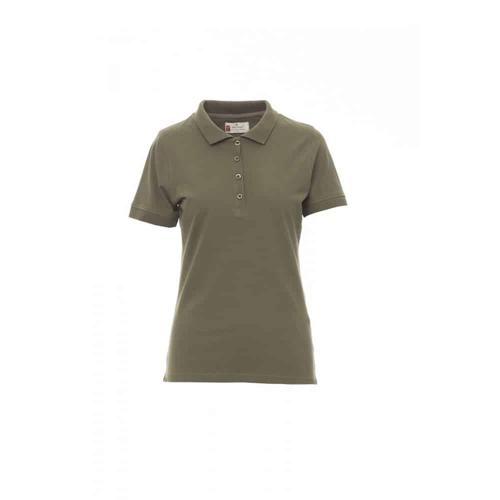 Polo donna manica corta Payper Venice Lady Verde militare - 100% Cotone Polo donna manica corta Payper Venice Lady Verde militare - 100% Cotone