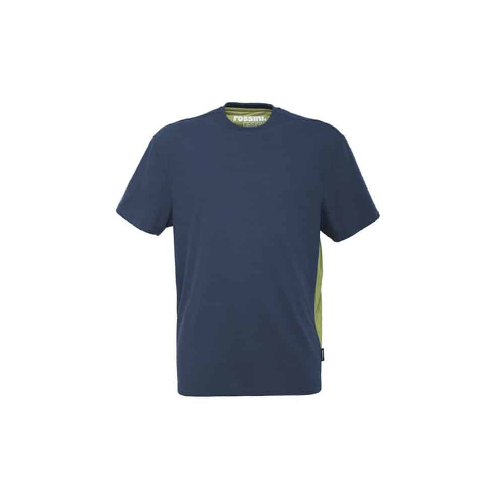 T-shirt a manica corta ecologica ed ecosostenibile Rossini Re-Use Re-Work HH237 - Colore Blu T-shirt a manica corta ecologica ed ecosostenibile Rossini Re-Use Re-Work HH237 - Colore Blu