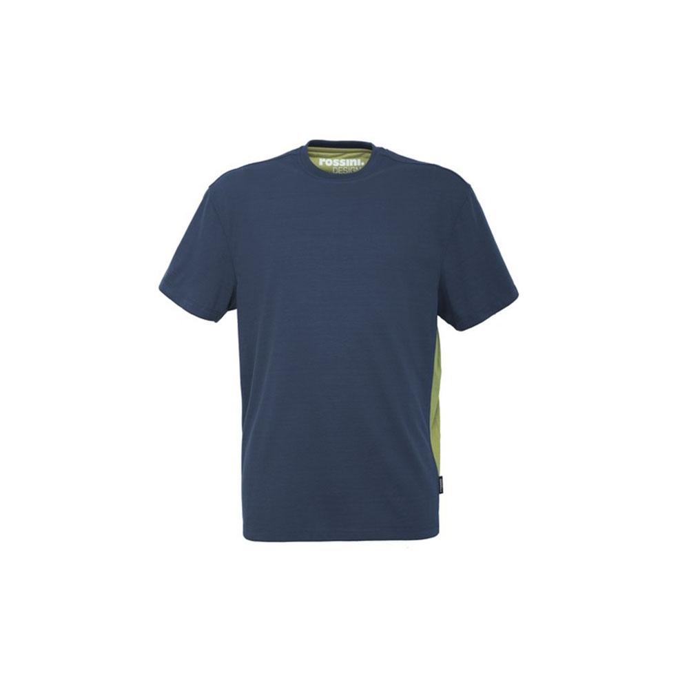 T-shirt a manica corta in tessuto riciclato ecologica ed ecosostenibile Rossini Re-Use Re-Work HH237 - Colore Legion Blu T-shirt a manica corta in tessuto riciclato ecologica ed ecosostenibile Rossini Re-Use Re-Work HH237 - Colore Legion Blu