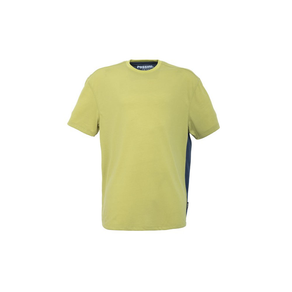 T-shirt a manica corta in tessuto riciclato ecologica ed ecosostenibile Rossini Re-Use Re-Work HH237 - Colore Lemon T-shirt a manica corta in tessuto riciclato ecologica ed ecosostenibile Rossini Re-Use Re-Work HH237 - Colore Lemon