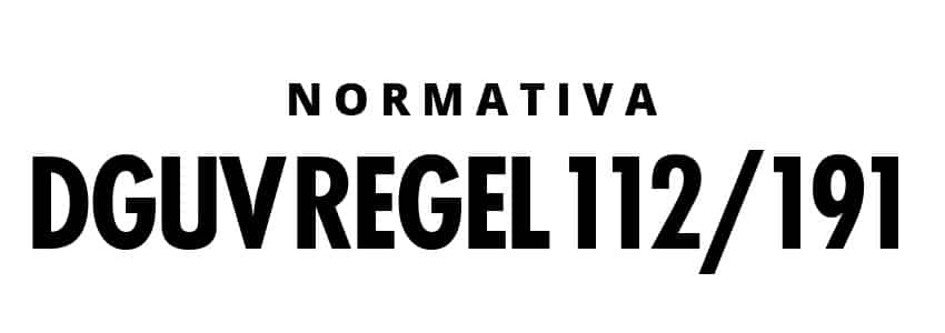 Prodotti antinfortunistici conformi alla normativa DGUV Regel 112/191