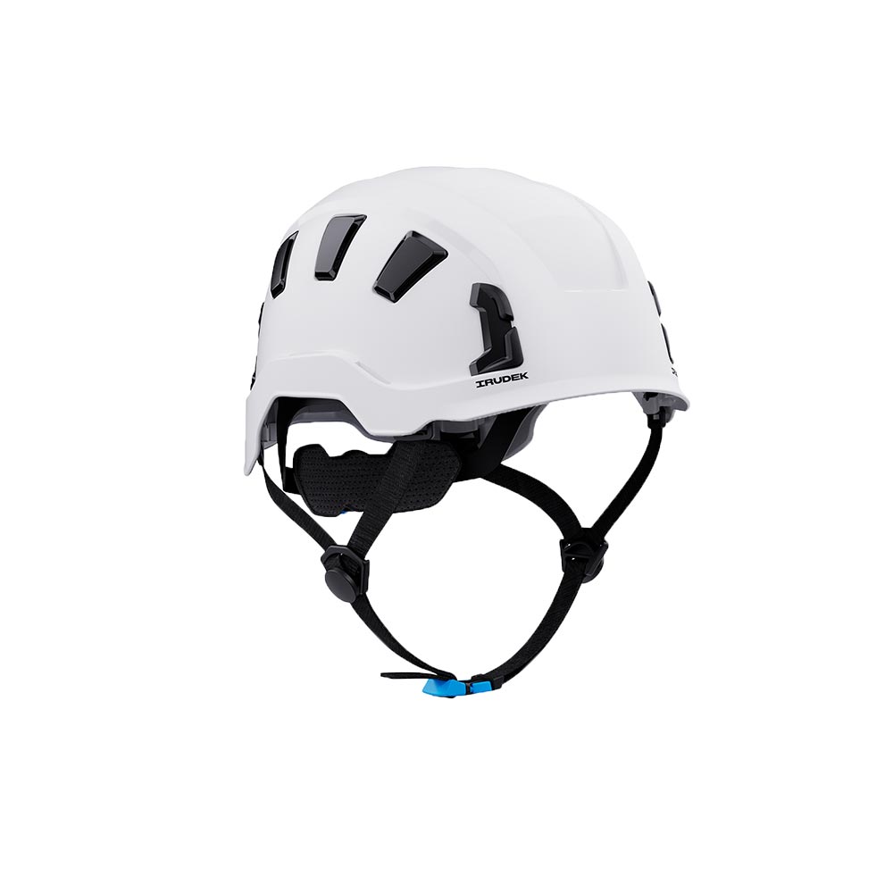 Nuovo casco ventilato lavori in quota Irudek Oreka II Vent certificato EN 397 ed EN 12492 - Colore Bianco Nuovo casco ventilato lavori in quota Irudek Oreka II Vent certificato EN 397 ed EN 12492 - Colore Bianco