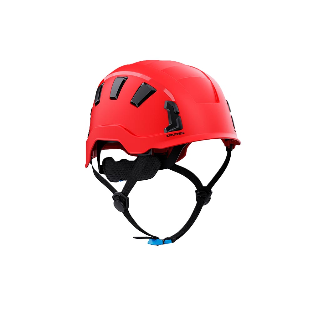 Nuovo casco ventilato lavori in quota Irudek Oreka II Vent certificato EN 397 ed EN 12492 - Colore Rosso Nuovo casco ventilato lavori in quota Irudek Oreka II Vent certificato EN 397 ed EN 12492 - Colore Rosso